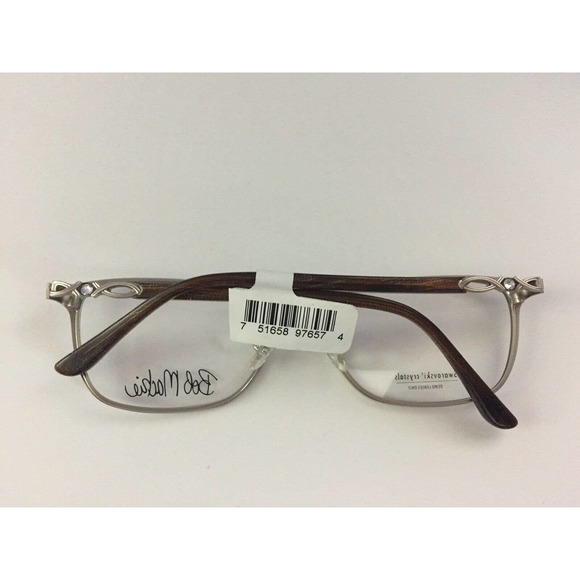 New Bob Mackie Eyeglasses Swarovski Crystals 56-16-145 Frames - Picture 2 of 3